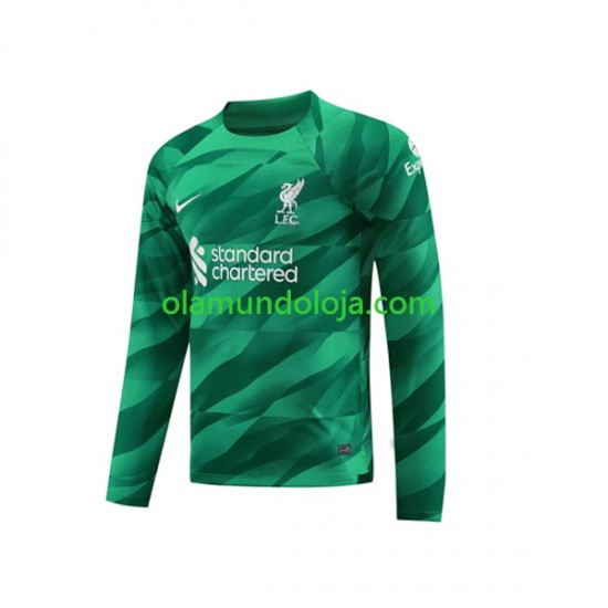Camisola Liverpool Guarda-redes Homem Equipamento Primeiro 2023-2024 Manga Comprida